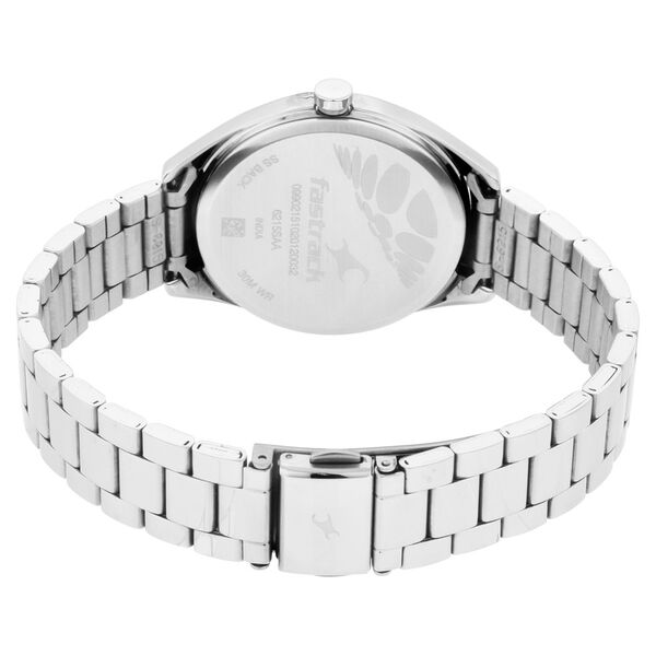 Fastrack Quartz Analog Silver Dial Stainless Steel Strap Watch for Girls - image number 4