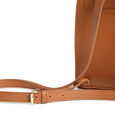 Fastrack Boxy College Backpack for Women |Stylish Backpack for Girls, Women, Ladies |Everyday College Backpack Made of High-Quality Faux Leather (Tan) - image number 4