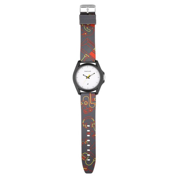 Fastrack Arcade Quartz Analog White Dial Silicone Strap Unisex Watch - image number 5