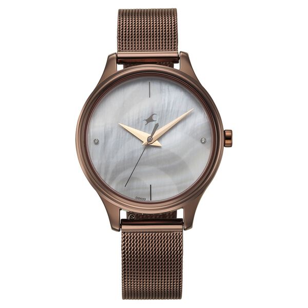 Fastrack 2X Edit Analog with Silver MOP Dial Interchangeable Strap Watch for Girls - image number 1