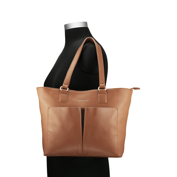Fastrack Essential Tote with Pockets in Tan - image number 4