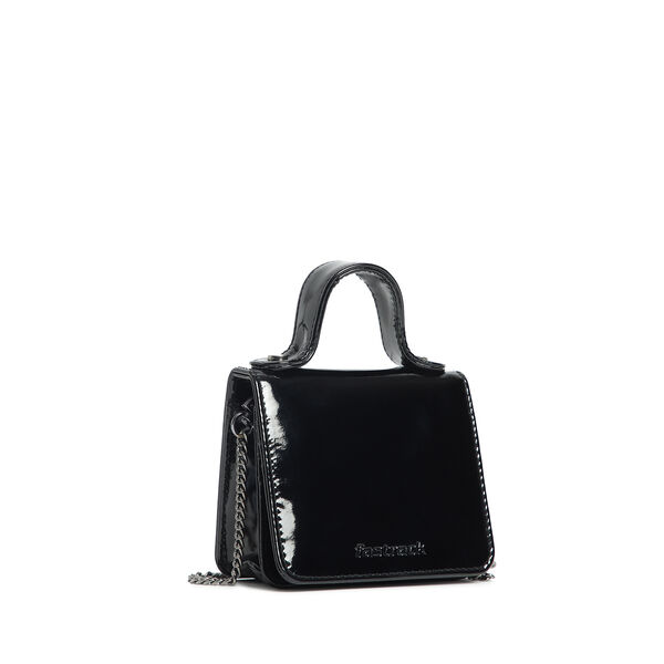 Fastrack Micro Clutch for Women | Stylish Micro Clutch with Chain Strap | Premium Clutch with Multiple Pockets made of High-Quality Faux Leather (Black) - image number 1