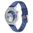 Fastrack Space Rover Quartz Analog with Date Silver Dial Leather Strap Watch for Girls - image number 2