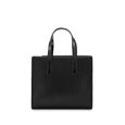 Fastrack Sling Satchel with Patent Faux-Leather Texture in Black - image number 4