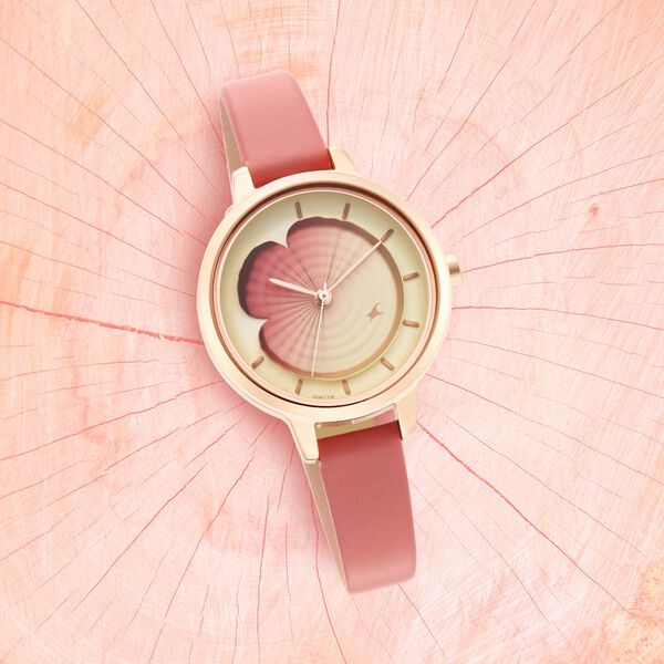 Fastrack Uptown Retreat Quartz Analog Multicoloured Dial Leather Strap Watch for Girls - image number 0