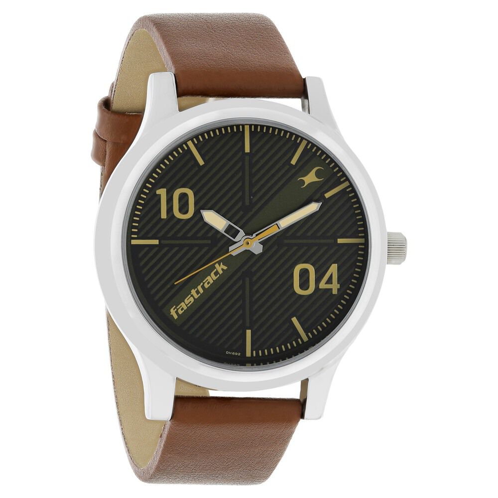 Fastrack watches leather best sale