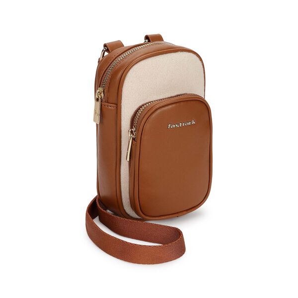 Tan Color Block Sling - image number 2
