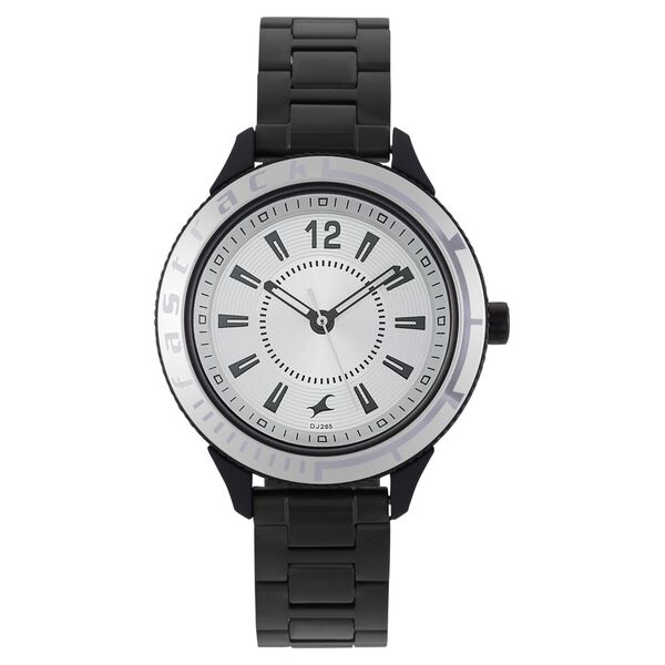 Fastrack Modular Quartz Analog Silver Dial Stainless Steel Strap Watch for Girls - image number 1