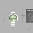 Fastrack 9 to Fine Analog with Green Dial Metal Strap Watch for Girls - image number 3