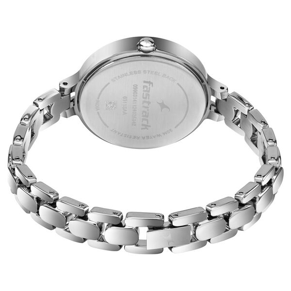 Fastrack Pulse Quartz Analog Green Dial Metal Strap Watch For Girls - image number 4