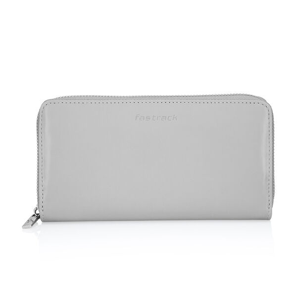 Fastrack  Grey Zip-Around Wallet - image number 0
