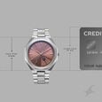 Fastrack 9 to Fine Analog with Salmon Pink Dial Metal Strap Watch for Guys - image number 3