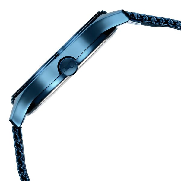 Fastrack Style Up Quartz Analog with Day and Date Blue Dial Stainless Steel Strap Watch for Guys - image number 4