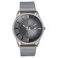Fastrack Stunners Quartz Analog Grey Dial Grey Leather Strap Watch For Guys - image number 0