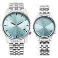 Fastrack Mixmatched Quartz Analog Blue Dial With Silver Metal Strap Watch For Couple - image number 0