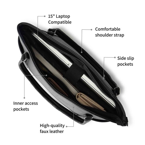 Fastrack Jet-Set-Go Laptop Tote - image number 9