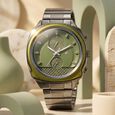 Fastrack Gelato Silver chronograph watch with Plum dial for Guys