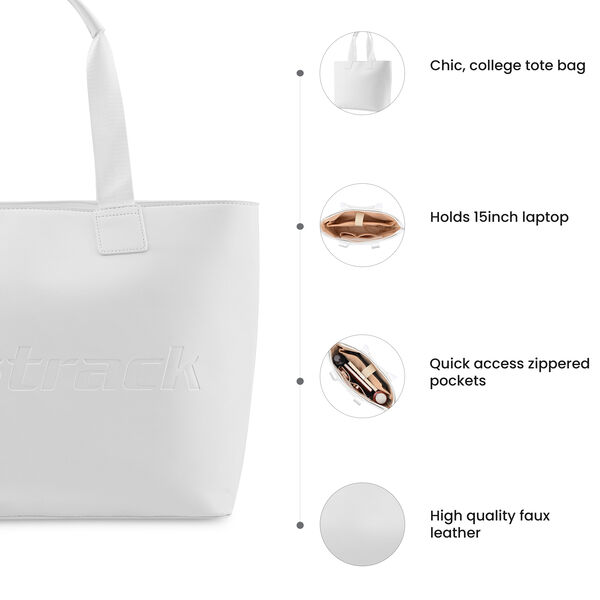 White College Tote Bag - image number 8