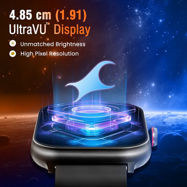 Fastrack Kruz+ 4.85 CM Super HD Display with Functional Crown and Auto Multisport Recognition Smart Watch for Unisex - image number 1