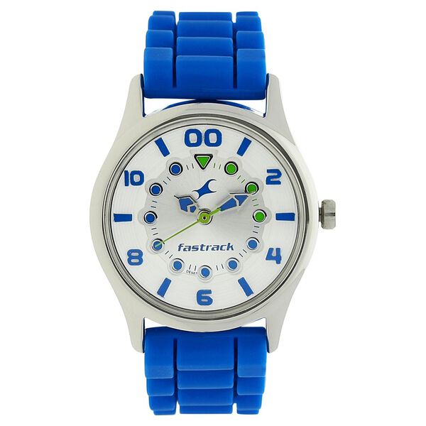 Fastrack Quartz Analog Silver Dial Silicone Strap Watch for Girls - image number 0