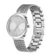 Fastrack Vyb Flare Quartz Analog Silver Dial Metal Strap Watch for Girls - image number 3
