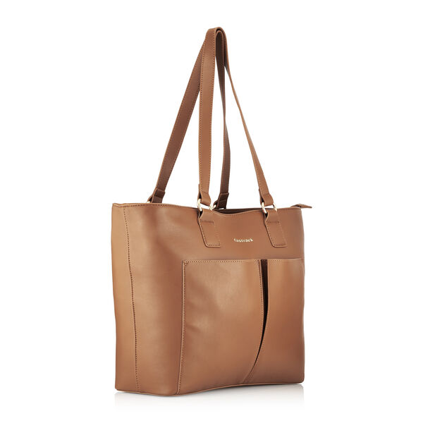 Fastrack Essential Tote with Pockets in Tan - image number 2