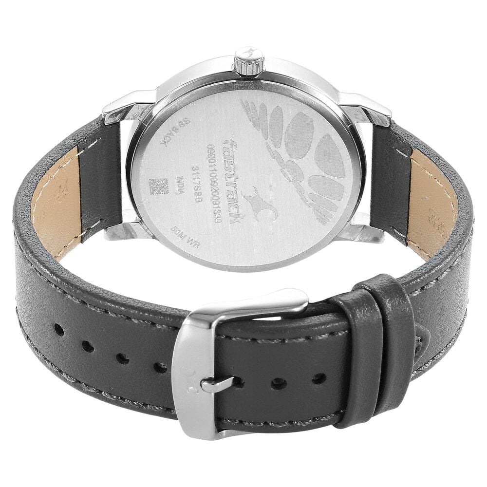 Fastrack watch stainless steel back water resistant price sales
