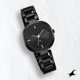 Fastrack Stunners Quartz Analog Black Dial Metal Strap Watch for Girls - image number 0