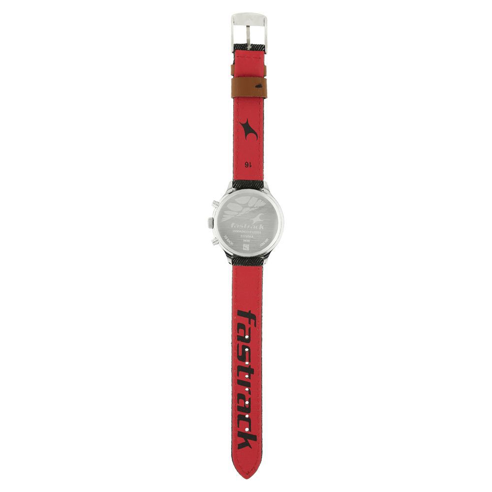 Buy Online Fastrack Denim Quartz Multifunction Black Dial Denim Strap Watch for Girls nn6179sl01 Fastrack