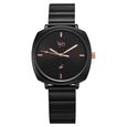 Fastrack Vyb Minimalist Quartz Analog Black Dial Black Color Metal Strap Watch For Girls - image number 1