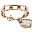 Vyb Siren By Fastrack Quartz Analog White Dial Rose Gold Metal Strap Watch For Girls - image number 4