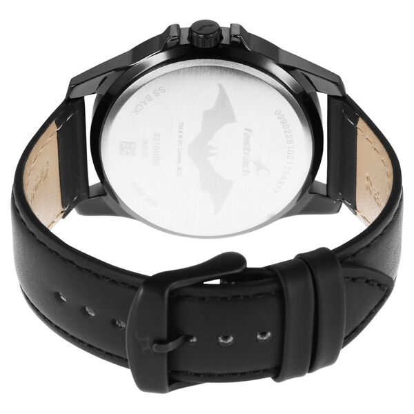 Fastrack Batman Quartz Analog Black Dial Leather Strap Watch for Guys - image number 5