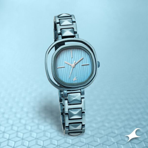 Fastrack Opulence Quartz Analog Blue Dial Metal Strap Watch for Girls - image number 0