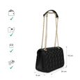 Quiltgrid black shoulder bag - image number 2
