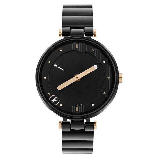 Fastrack MetaWe Quartz Analog Black Dial Stainless Steel Strap Watch For Girls - image number 0