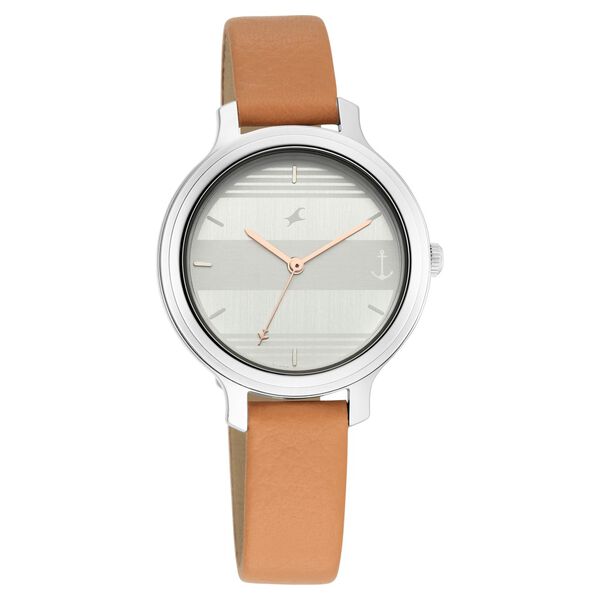 Fastrack Tripster Quartz Analog Bicolour Dial Leather Strap Watch for Girls - image number 1