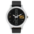 Fastrack Bold Quartz Analog Black Dial Leather Strap Watch for Guys - image number 0