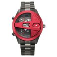 Fastrack Overdrive Chronograph Micromotor Black Dial Black Stainless Steel Strap Watch For Guys