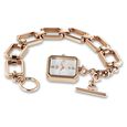 Vyb Siren By Fastrack Quartz Analog White Dial Rose Gold Metal Strap Watch For Girls - image number 7
