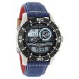 Fastrack Denim Quartz Analog Digital Blue Dial Denim Strap Watch for Guys - image number 1
