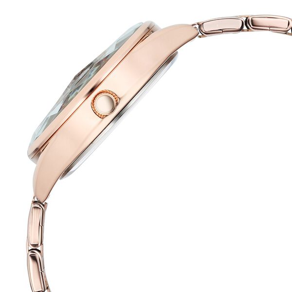 Fastrack Vyb Aurora Quartz Analog Purple Dial Rose Gold Color Metal Strap Watch For Girls - image number 4