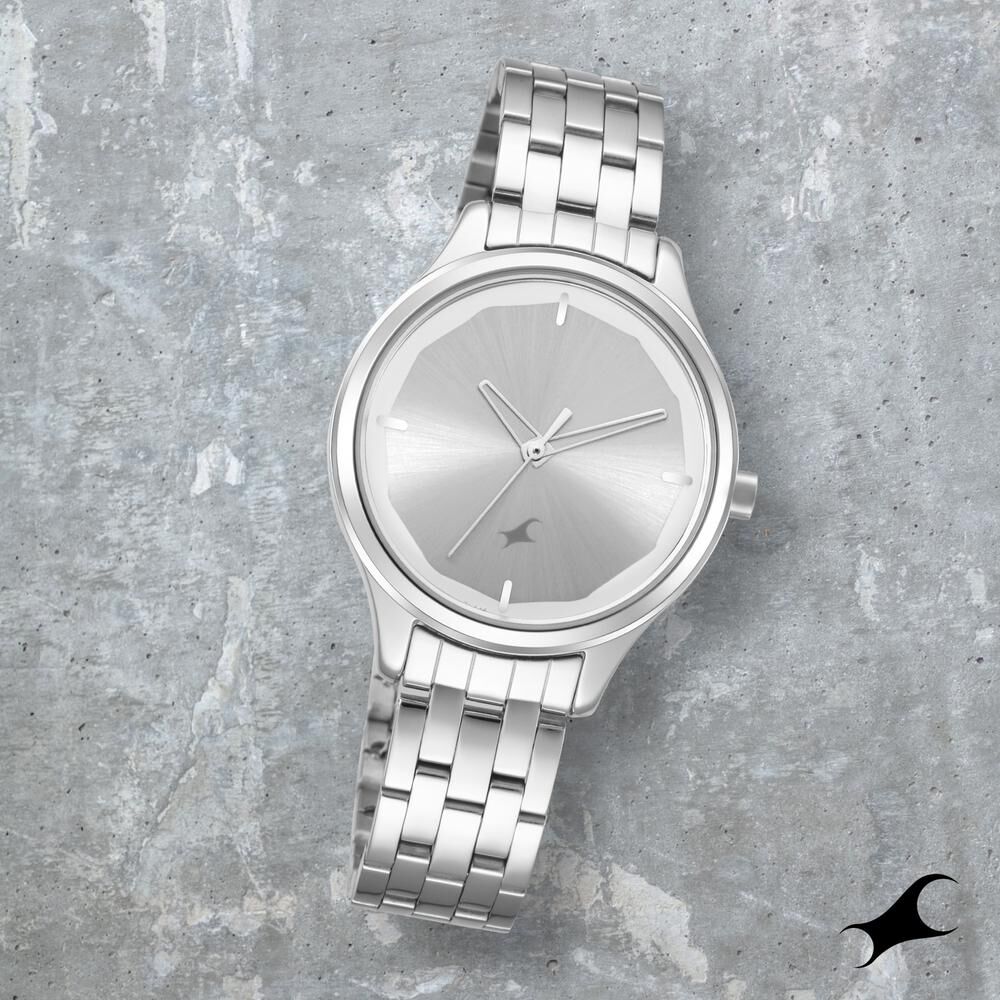 Silver new arrivals fastrack watch