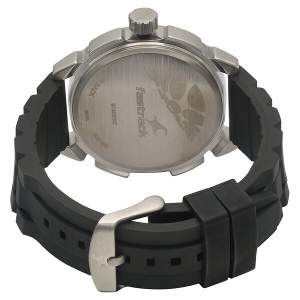 Fastrack Quartz Analog Black Dial Plastic Strap Watch for Guys - image number 4
