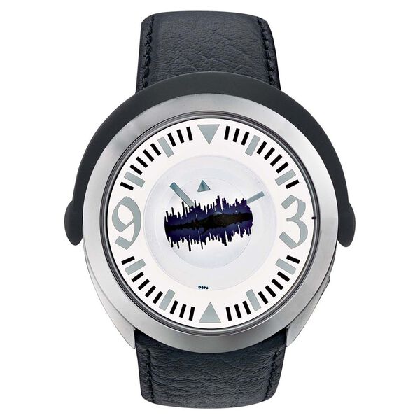 Fastrack Quartz Analog Silver Dial Leather Strap Watch for Guys - image number 0