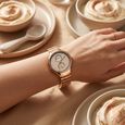Fastrack Gelato rosegold multifunction metal strap watch with Caramel dial for Girls - image number 7