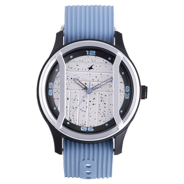 Fastrack Urban Bounce Quartz Analog Grey Dial Silicone Strap Watch for Guys - image number 2