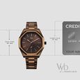 Vyb Maverick By Fastrack Quartz Analog Brown Dial Brown Stainless Steel Strap Watch For Guys - image number 3