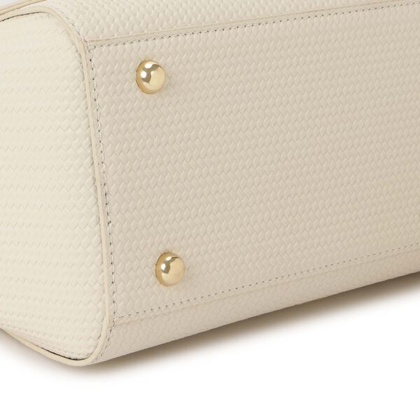 Twine charm satchel - white - image number 6
