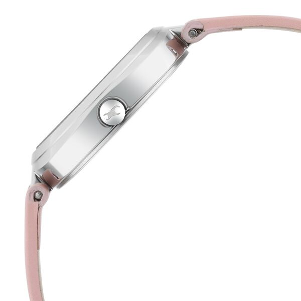 Fastrack Stunners Quartz Analog Pink Dial Leather Strap Watch for Girls - image number 4