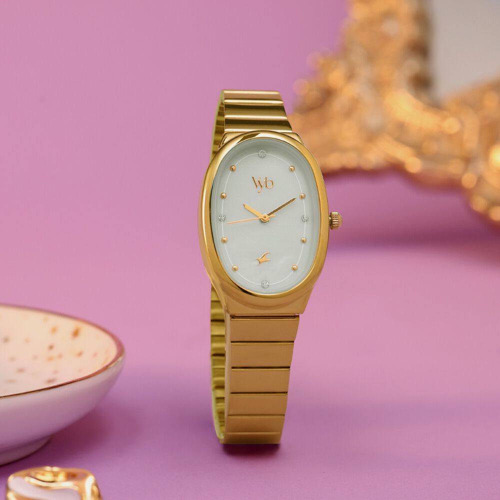 Buy Online Vyb Enigma By Fastrack Quartz Analog Mother of Pearl